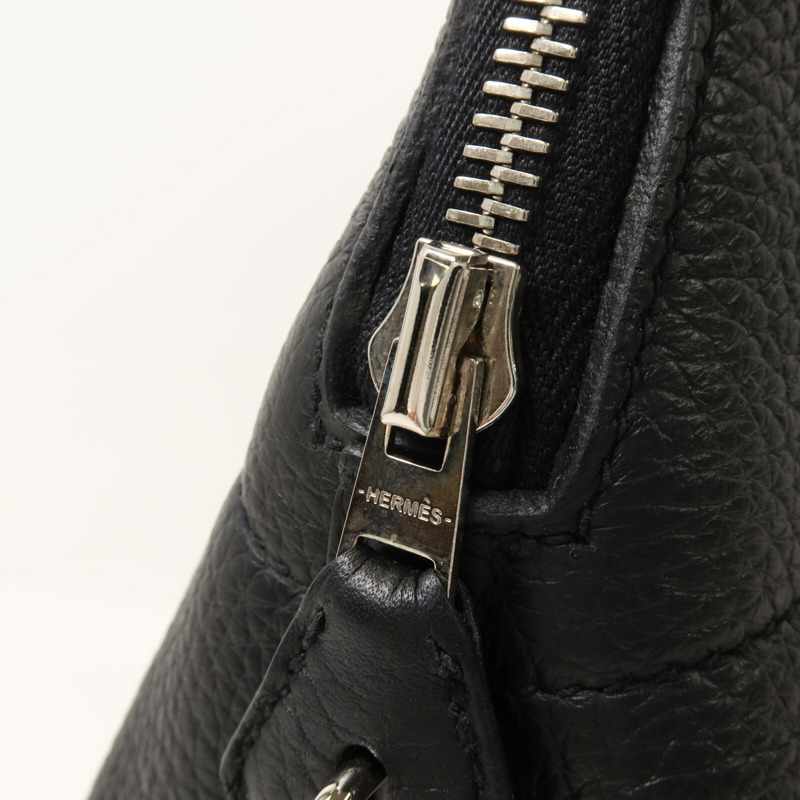 HERMES Clemence皮革Bolide 31手挽肩背兩用袋Noir-8