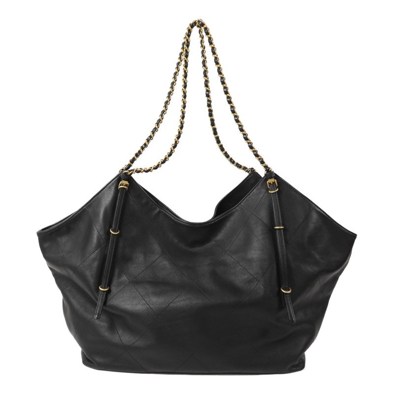 CHANEL 羊皮皮革25S Maxi Tote鏈帶手挽袋-1