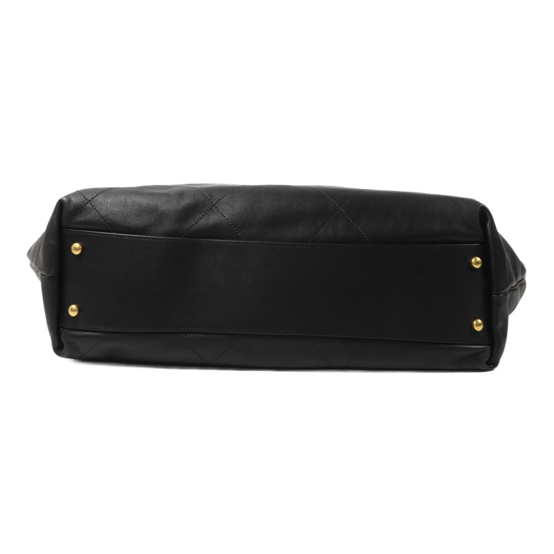 CHANEL 羊皮皮革25S Maxi Tote鏈帶手挽袋-3