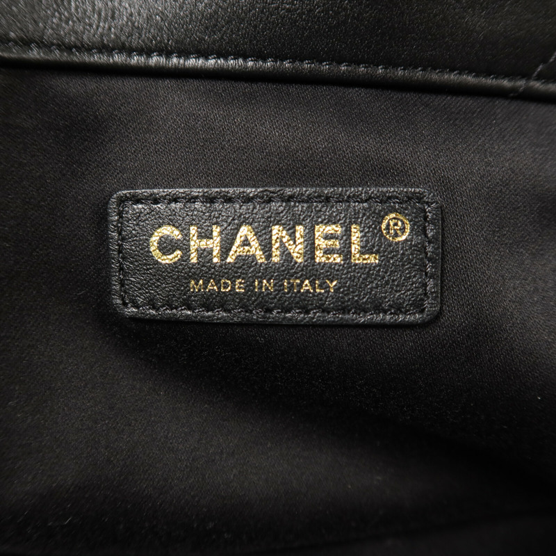 CHANEL 羊皮皮革25S Maxi Tote鏈帶手挽袋-5