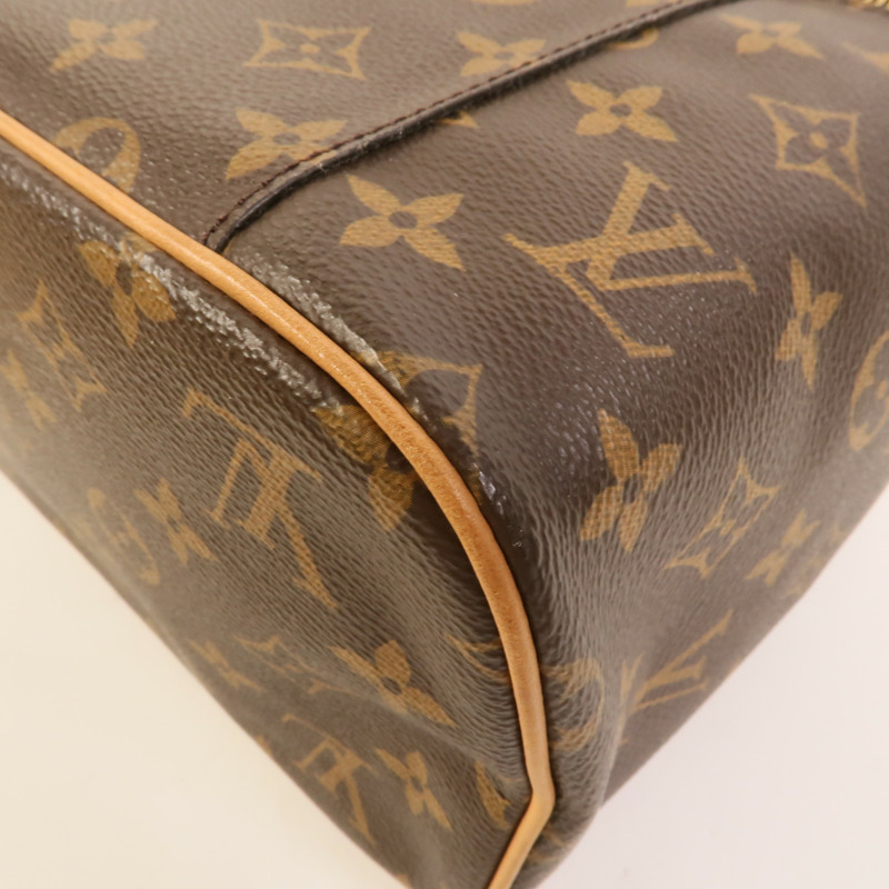 LOUIS VUITTON Monogram Nice BB金扣手挽袋棕色-14