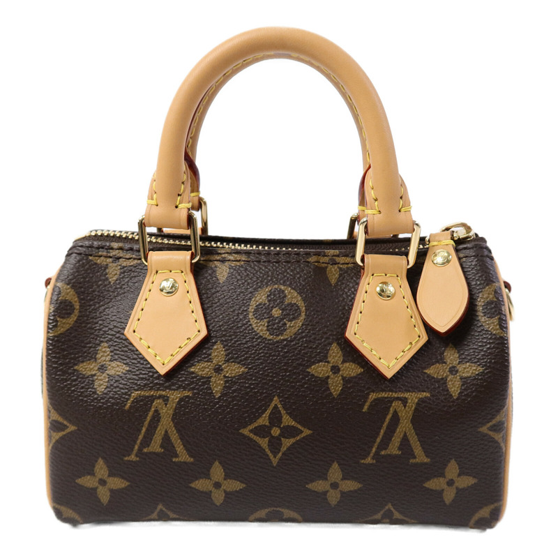 LOUIS VUITTON Monogram Nano Speedy手挽肩背兩用袋-1