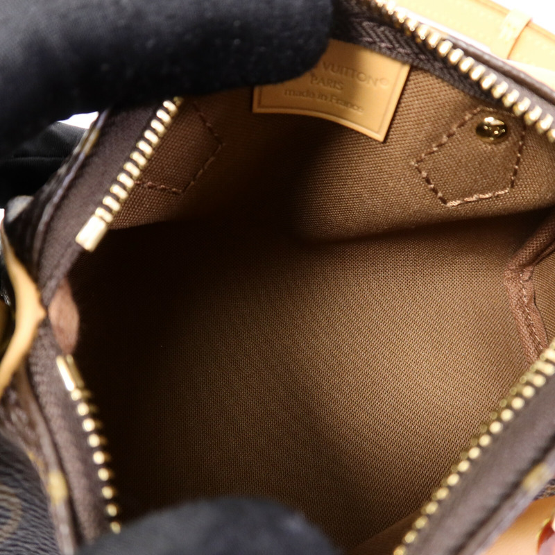 LOUIS VUITTON Monogram Nano Speedy手挽肩背兩用袋-4