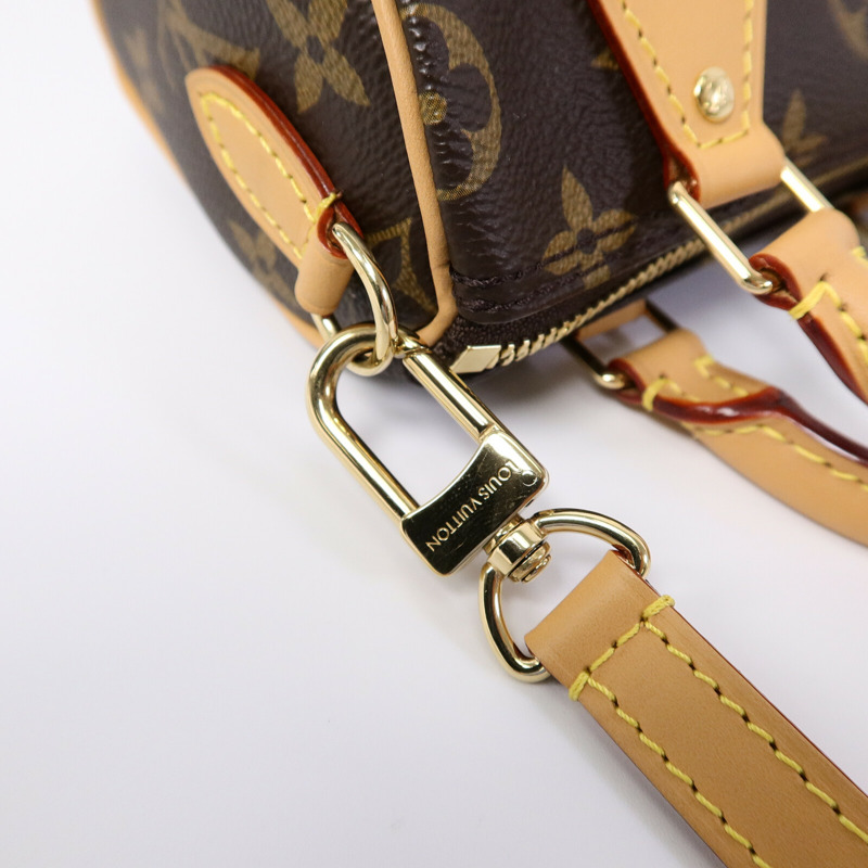 LOUIS VUITTON Monogram Nano Speedy手挽肩背兩用袋-7