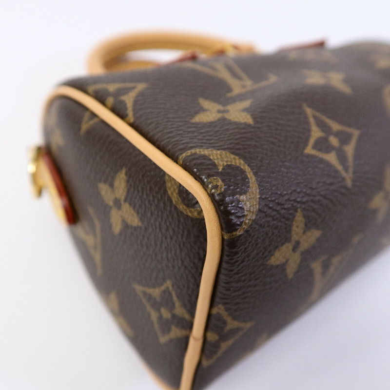 LOUIS VUITTON Monogram Nano Speedy手挽肩背兩用袋-12