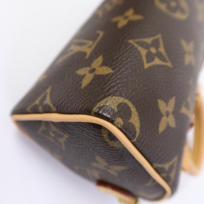 LOUIS VUITTON Monogram Nano Speedy手挽肩背兩用袋-13