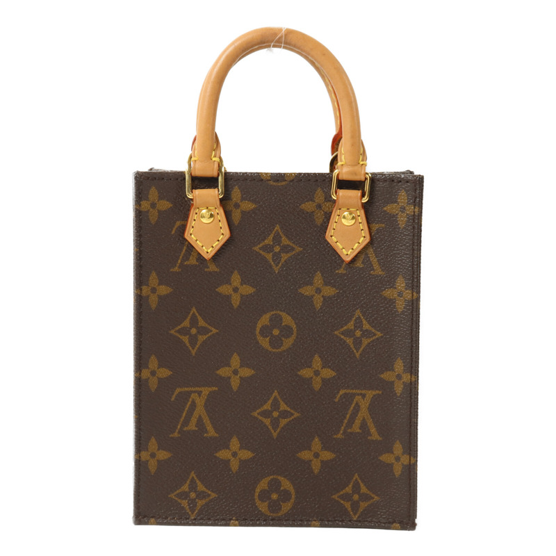 LOUIS VUITTON Monogram Petit Sac Plat手挽肩背兩用袋-1