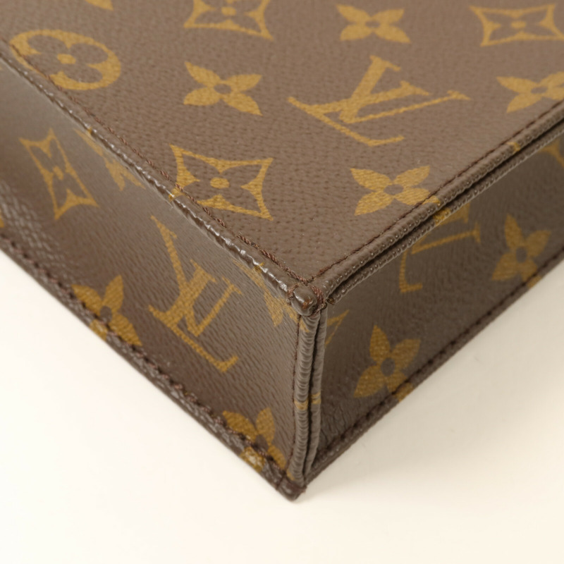 LOUIS VUITTON Monogram Petit Sac Plat手挽肩背兩用袋-10