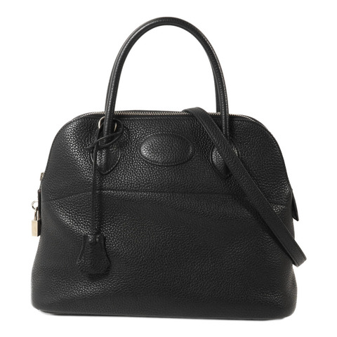 HERMES Clemence皮革Bolide 31手挽袋Noir