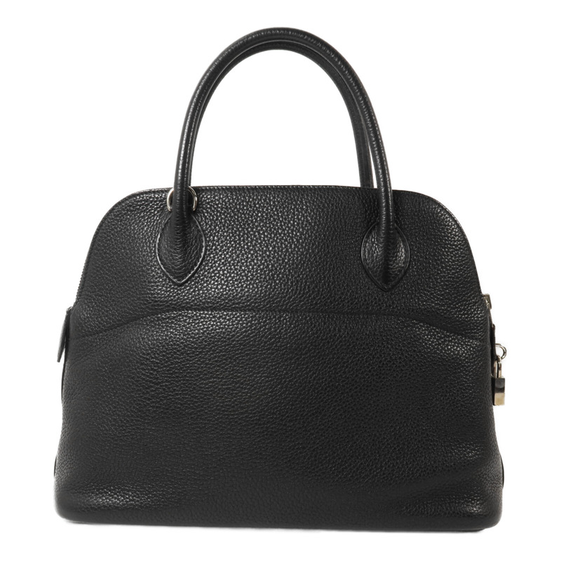HERMES Clemence皮革Bolide 31手挽袋Noir-1