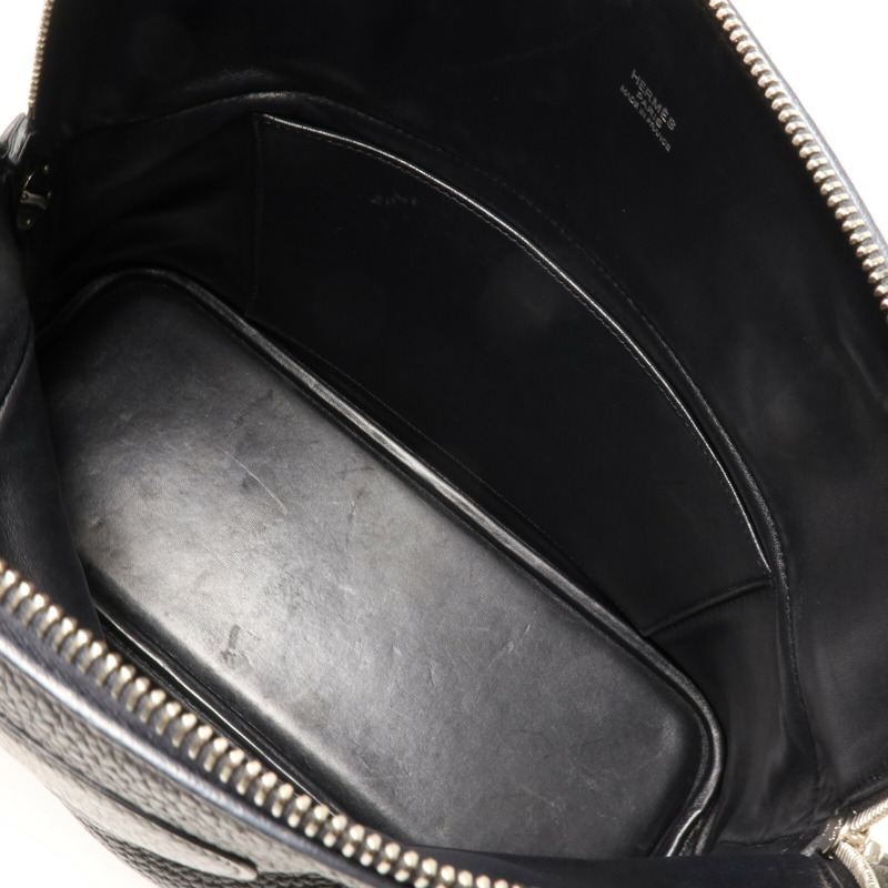 HERMES Clemence皮革Bolide 31手挽袋Noir-4