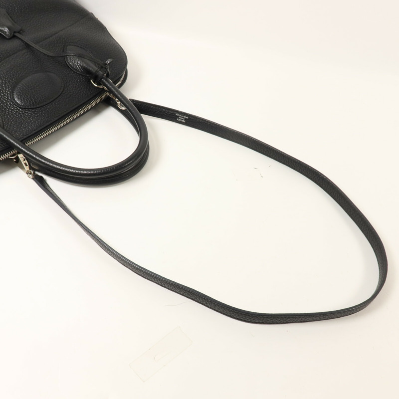 HERMES Clemence皮革Bolide 31手挽袋Noir-7