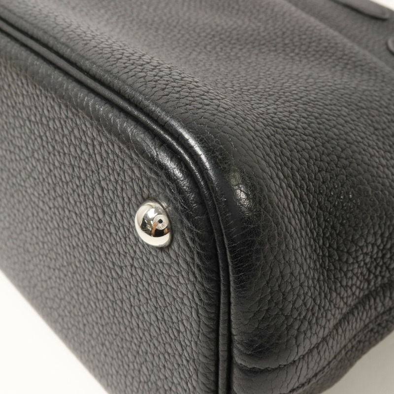 HERMES Clemence皮革Bolide 31手挽袋Noir-11