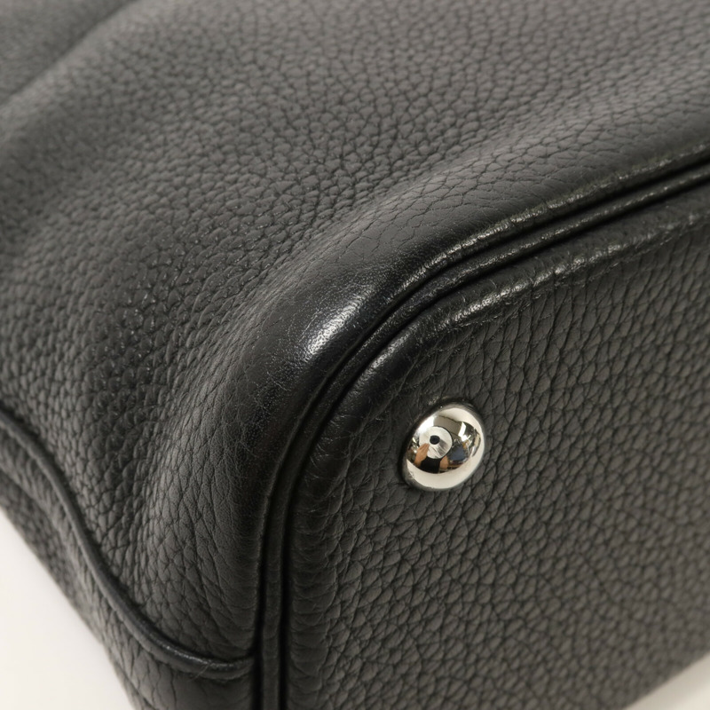 HERMES Clemence皮革Bolide 31手挽袋Noir-12