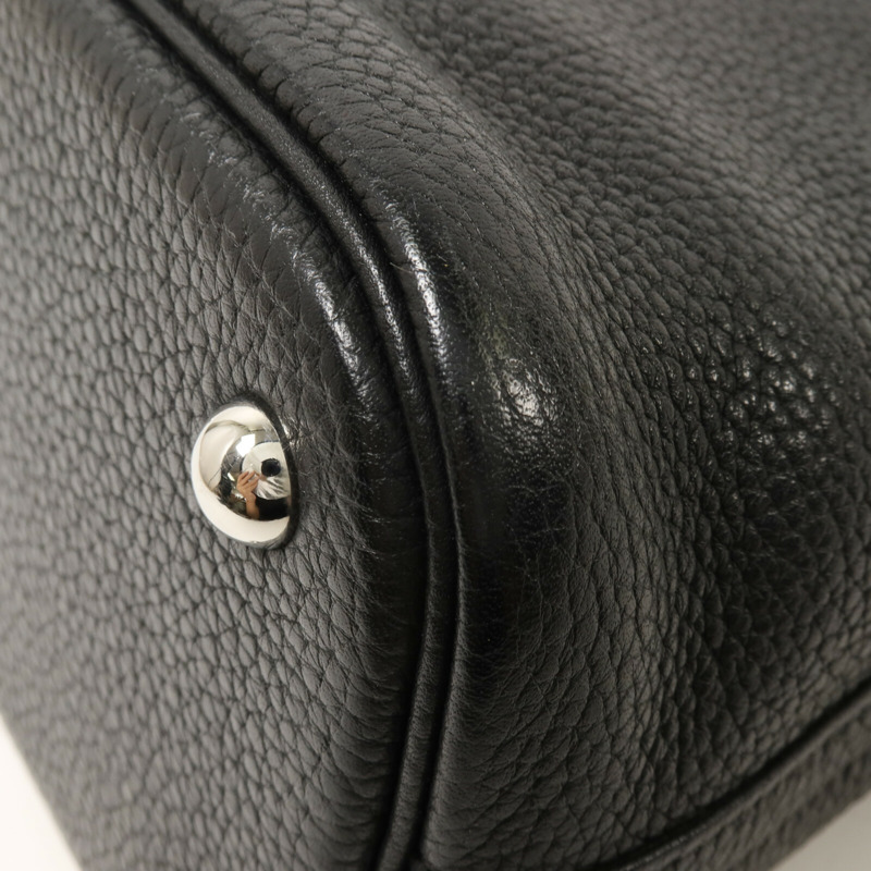 HERMES Clemence皮革Bolide 31手挽袋Noir-13