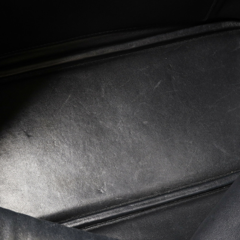 HERMES Clemence皮革Bolide 31手挽袋Noir-16