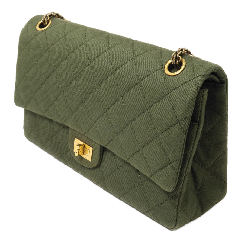 CHANEL 帆布2.55鏈帶肩背袋-2