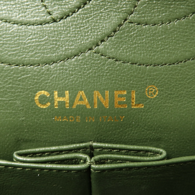 CHANEL 帆布2.55鏈帶肩背袋-5