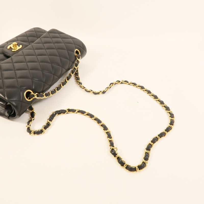 CHANEL 羊皮皮革Classic 25鏈帶肩背袋-4