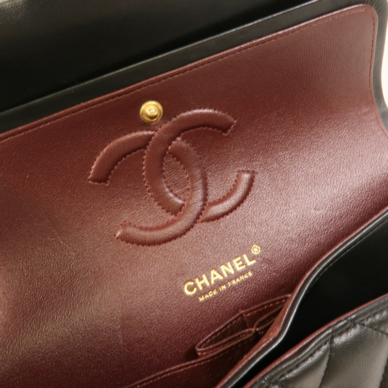 CHANEL 羊皮皮革Classic 25鏈帶肩背袋-7