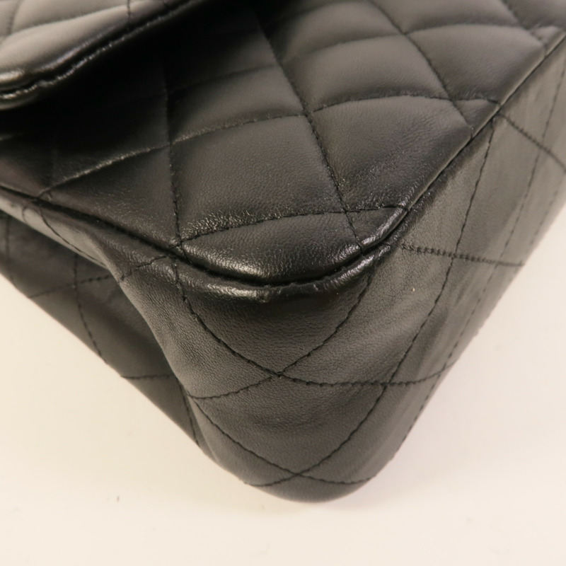 CHANEL 羊皮皮革Classic 25鏈帶肩背袋-11