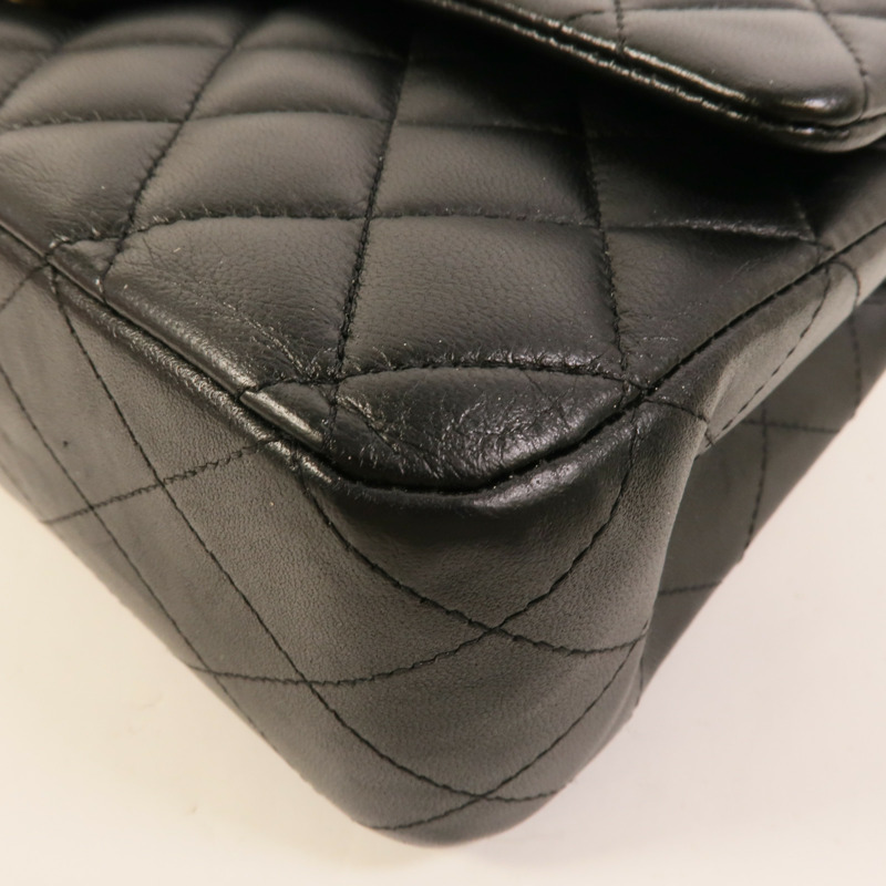 CHANEL 羊皮皮革Classic 25鏈帶肩背袋-12