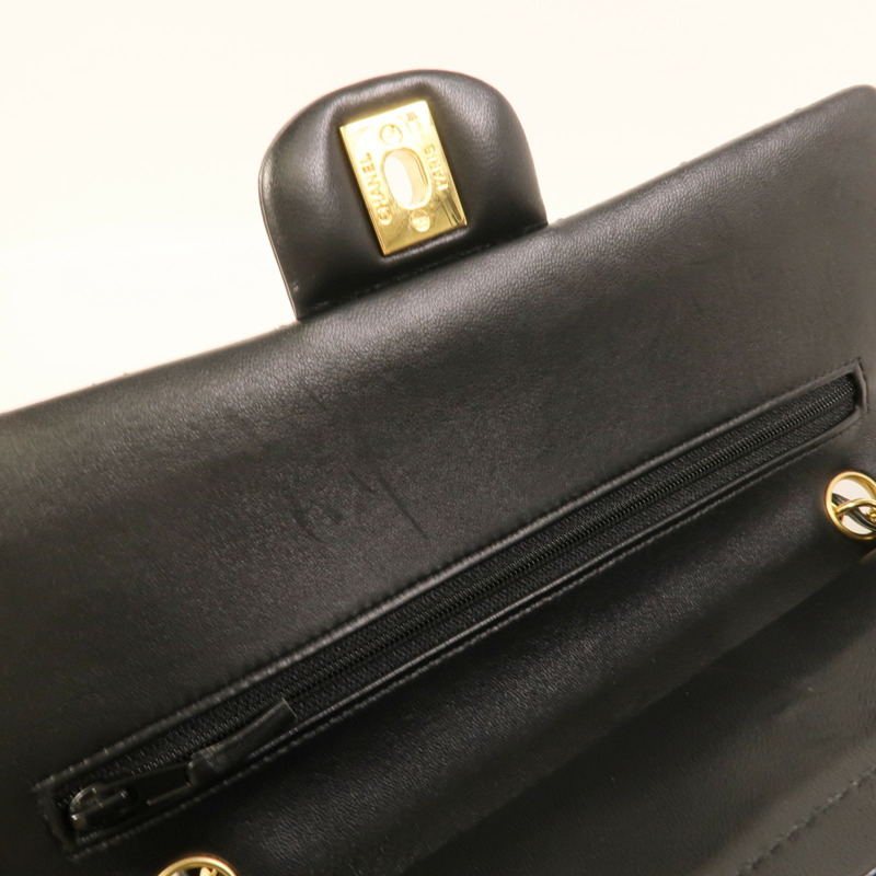 CHANEL 羊皮皮革Classic 25鏈帶肩背袋-15
