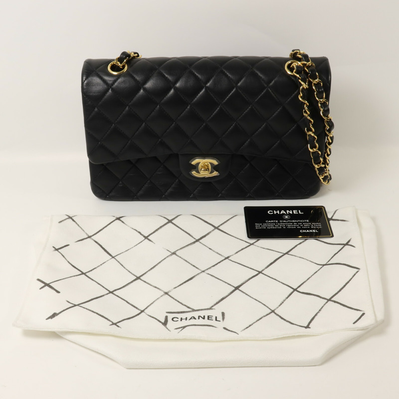 CHANEL 羊皮皮革Classic 25鏈帶肩背袋-9