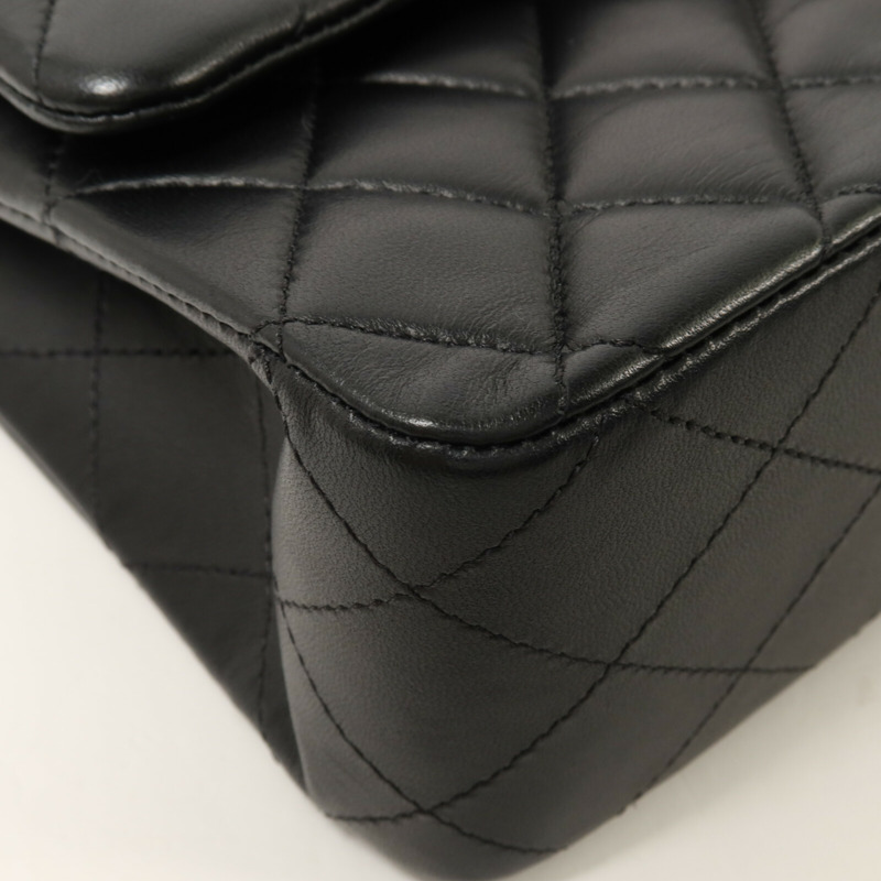CHANEL 羊皮皮革Classic 25鏈帶肩背袋-11