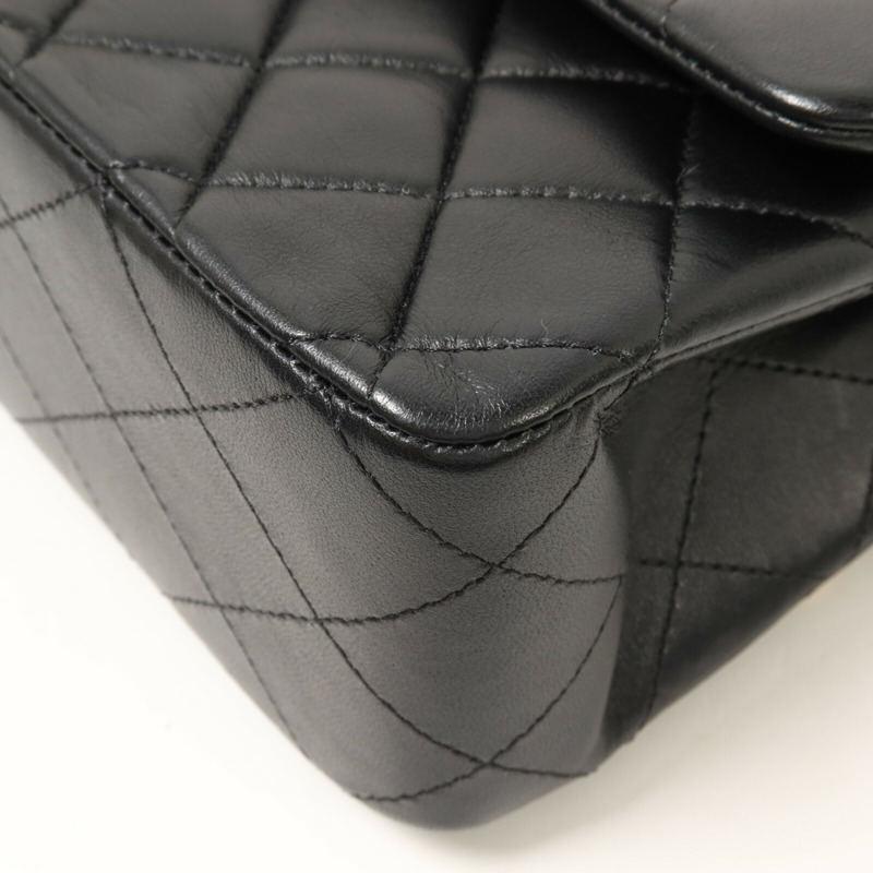 CHANEL 羊皮皮革Classic 25鏈帶肩背袋-12