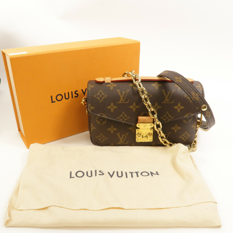 LOUIS VUITTON Monogram Pochette Metis East West金扣手挽肩背兩用袋-8