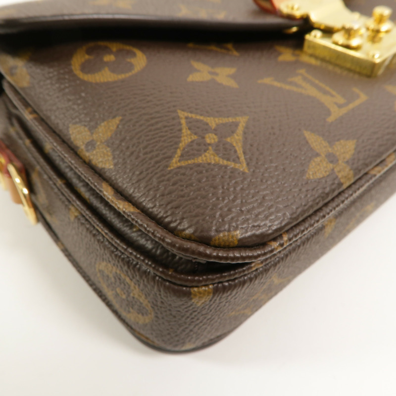 LOUIS VUITTON Monogram Pochette Metis East West金扣手挽肩背兩用袋-11