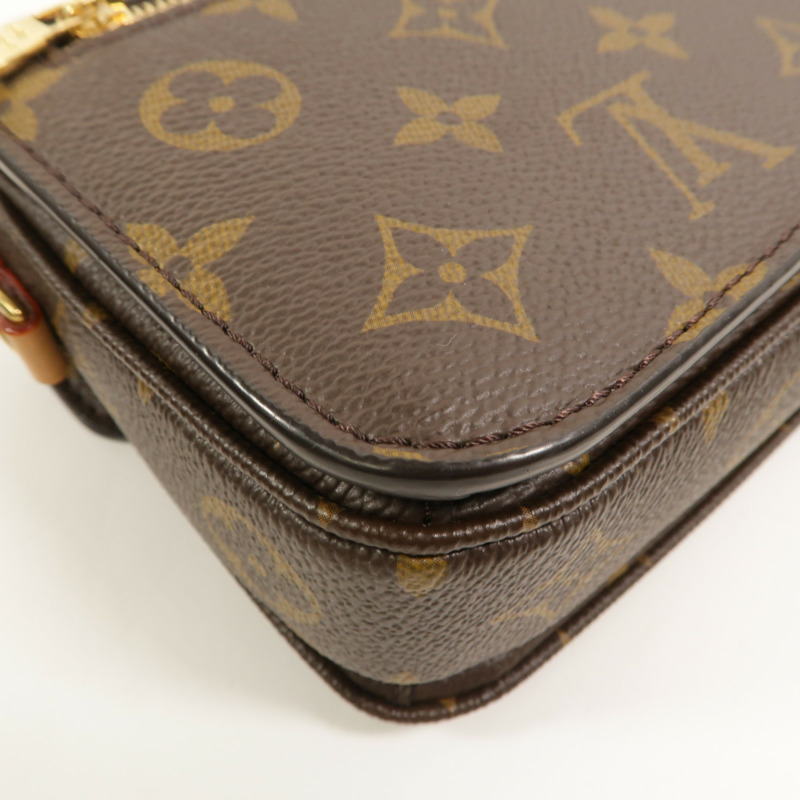 LOUIS VUITTON Monogram Pochette Metis East West金扣手挽肩背兩用袋-13