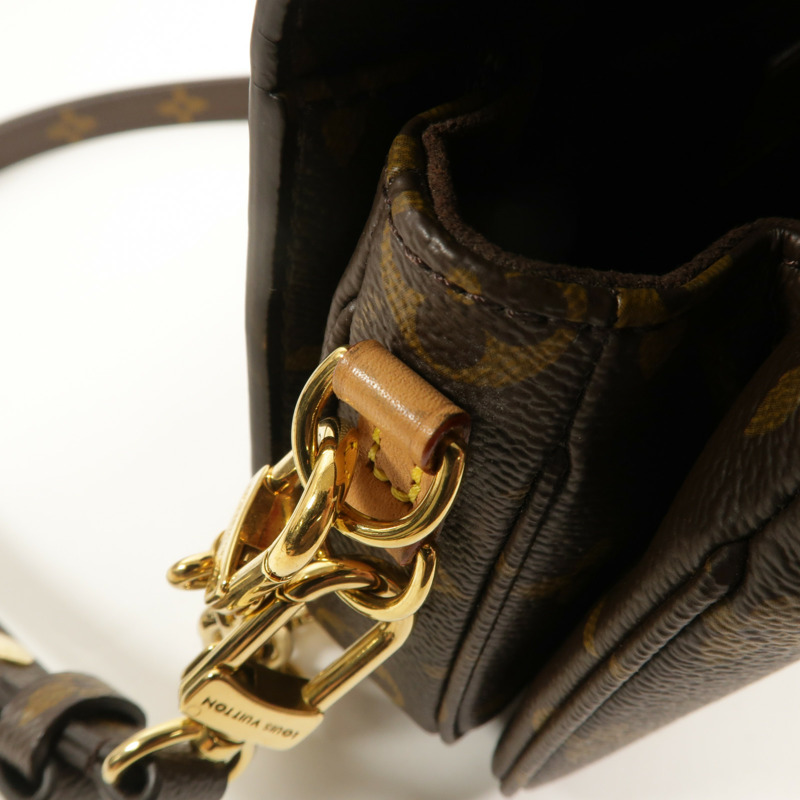 LOUIS VUITTON Monogram Pochette Metis East West金扣手挽肩背兩用袋-17