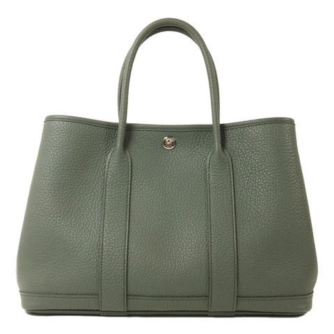 HERMES Negonda皮革Garden Party TPM手挽袋Vert Amande