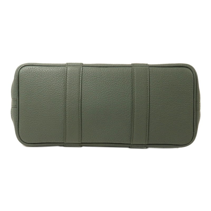 HERMES Negonda皮革Garden Party TPM手挽袋Vert Amande-3