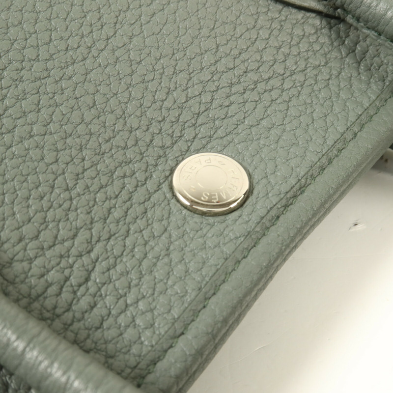 HERMES Negonda皮革Garden Party TPM手挽袋Vert Amande-9
