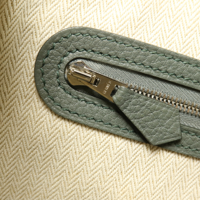 HERMES Negonda皮革Garden Party TPM手挽袋Vert Amande-10