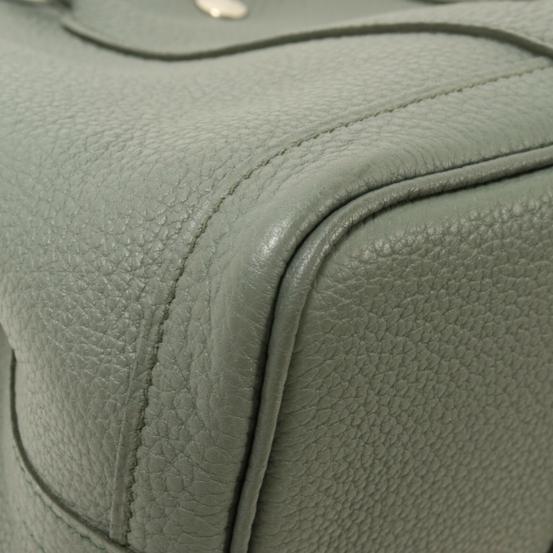 HERMES Negonda皮革Garden Party TPM手挽袋Vert Amande-11