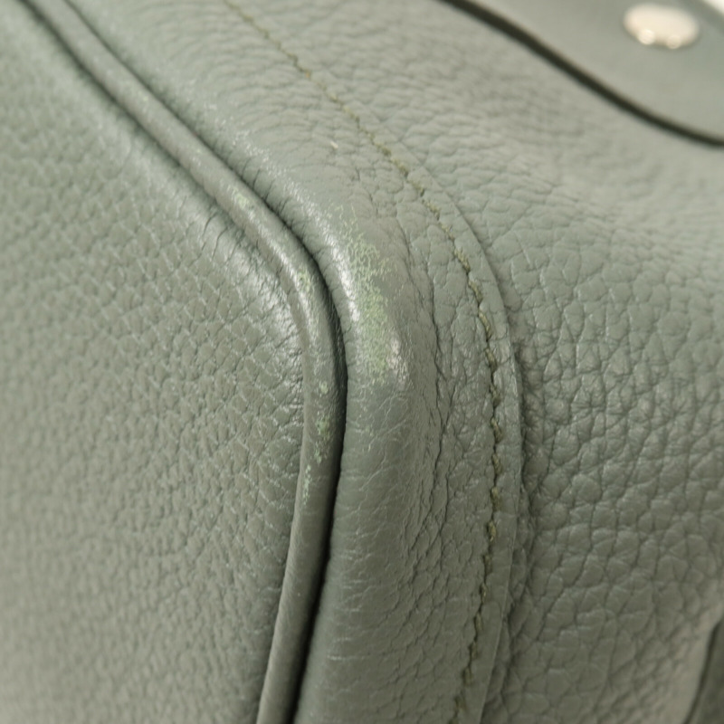 HERMES Negonda皮革Garden Party TPM手挽袋Vert Amande-12