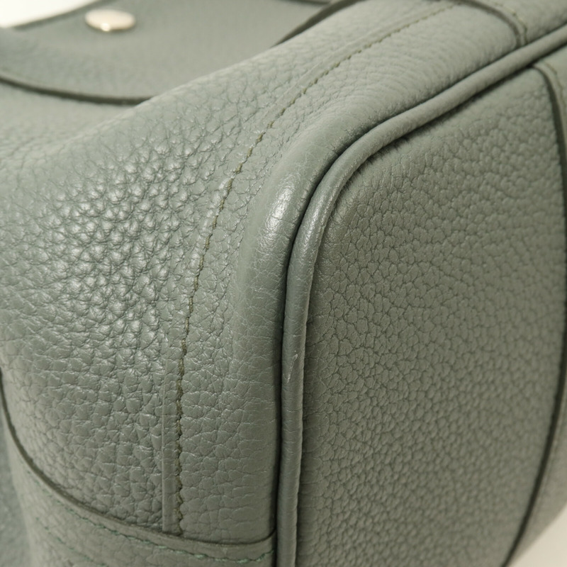 HERMES Negonda皮革Garden Party TPM手挽袋Vert Amande-13
