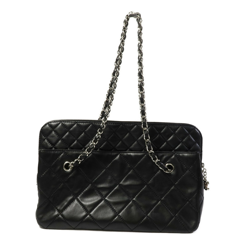 CHANEL 牛皮皮革Chain Shoulder鏈帶肩背袋-1