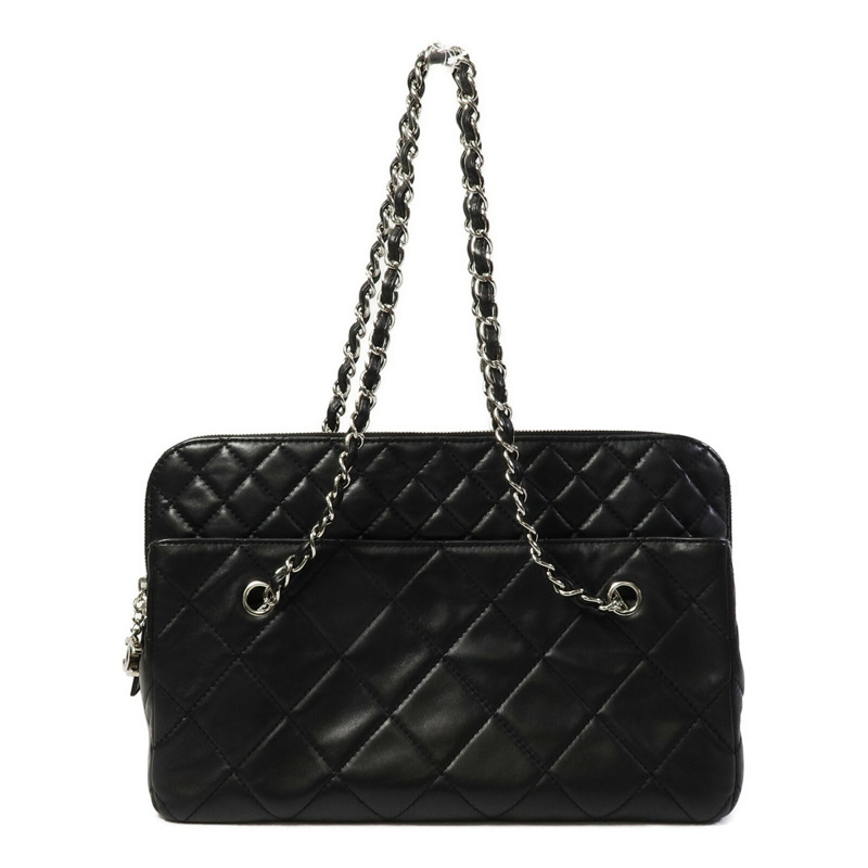 CHANEL 牛皮皮革Chain Shoulder鏈帶肩背袋-3