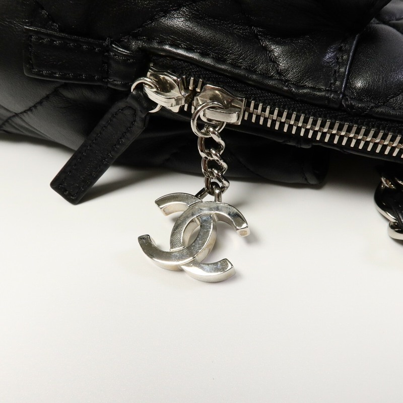 CHANEL 牛皮皮革Chain Shoulder鏈帶肩背袋-9