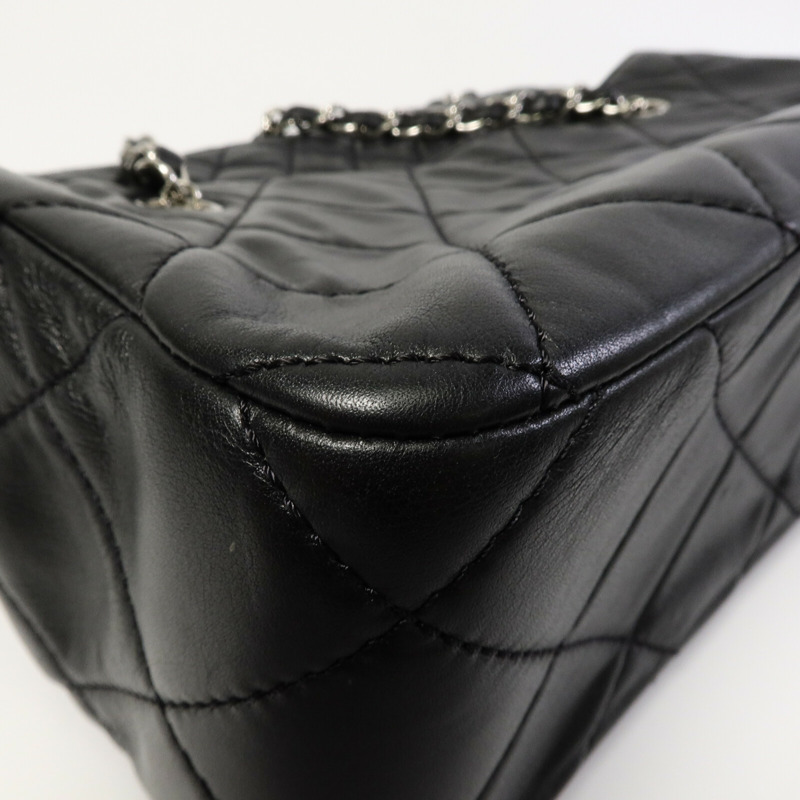 CHANEL 牛皮皮革Chain Shoulder鏈帶肩背袋-11