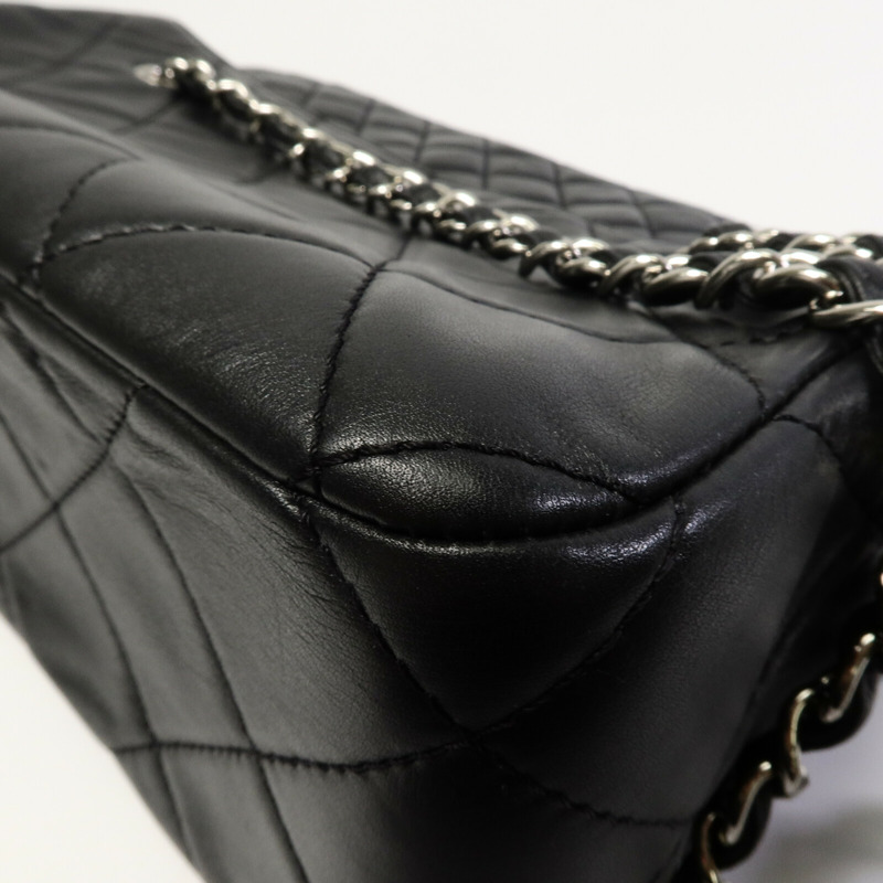 CHANEL 牛皮皮革Chain Shoulder鏈帶肩背袋-14