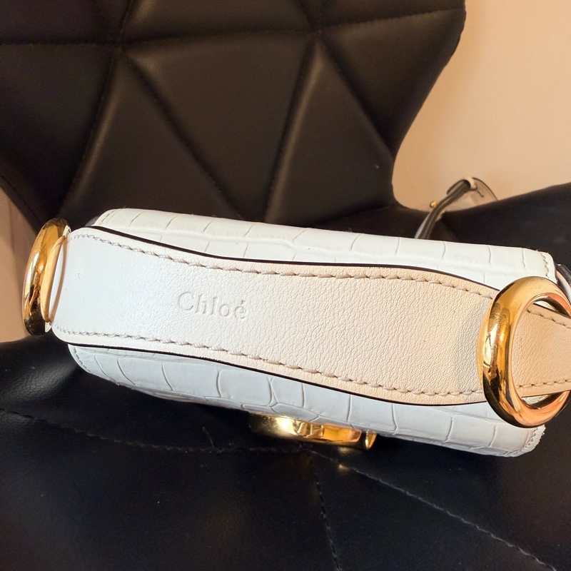 Chloe c bag 白色鱷魚皮 二手-2