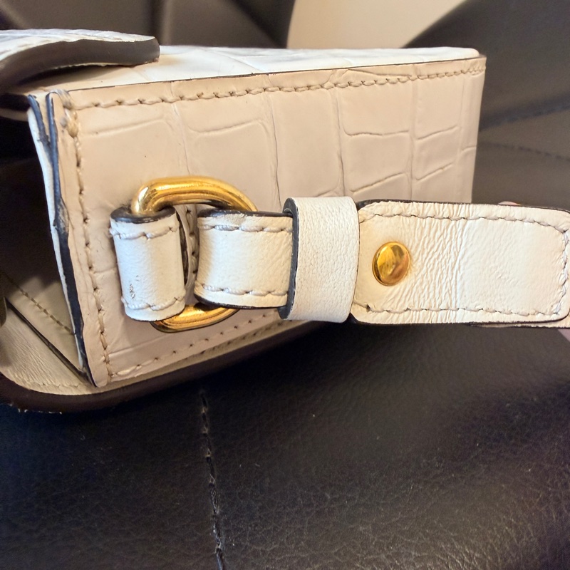 Chloe c bag 白色鱷魚皮 二手-11