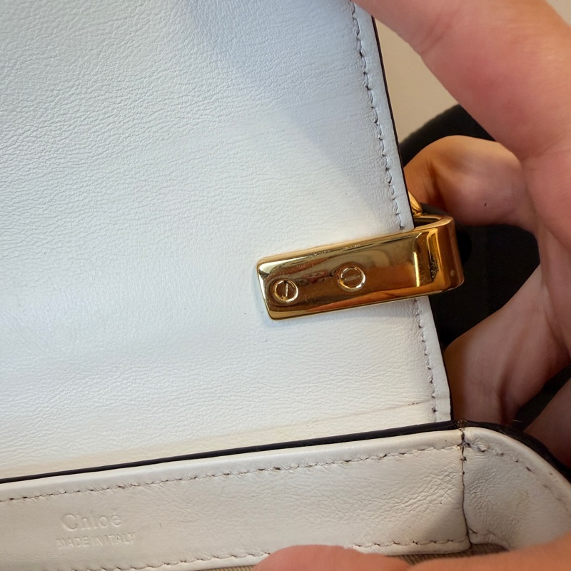 Chloe c bag 白色鱷魚皮 二手-12