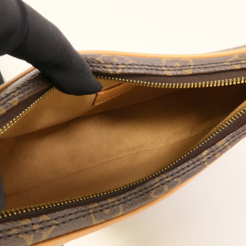 LOUIS VUITTON Monogram Loop金扣肩背袋棕色-4